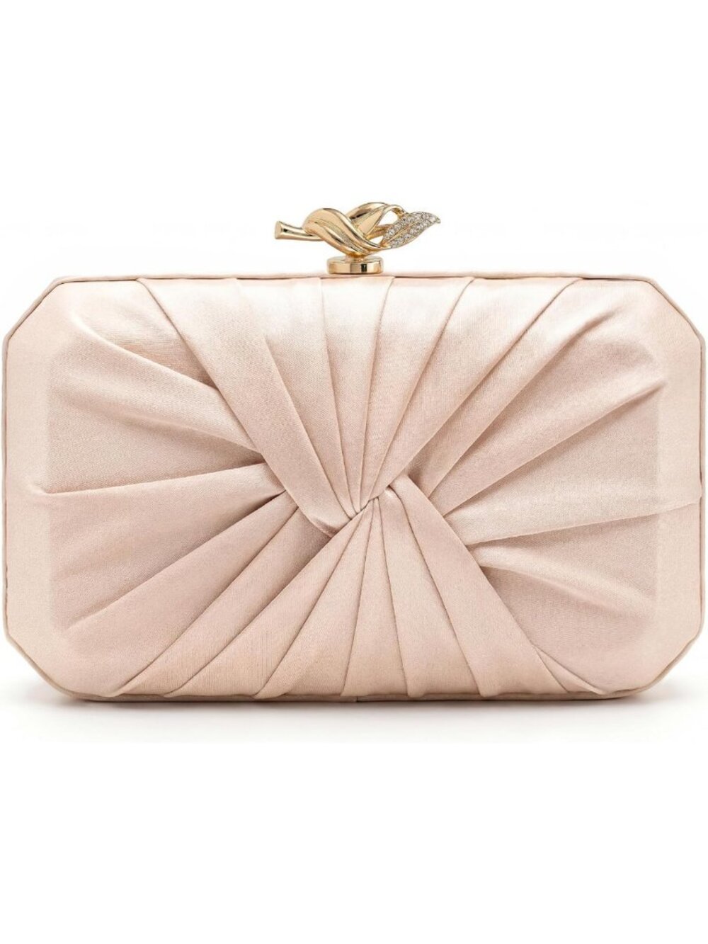Elegant Satin Clutch Purse for Women | Gold Evening Bag | Perfect for Parties